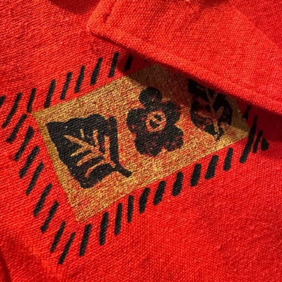 On‎ The Rocks Hand-Painted Orange Jacket – Boho Artistic Vintage Vibe – Size M - Picture 4 of 11